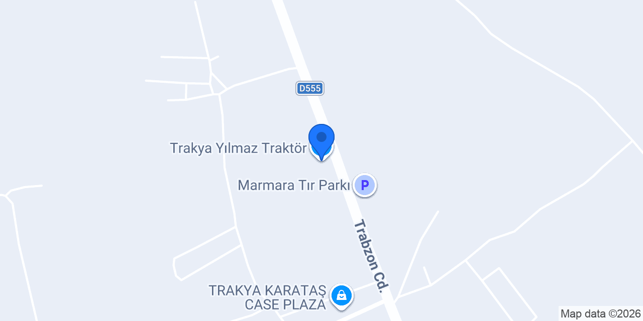 Trakya Yılmaz Traktör konumu