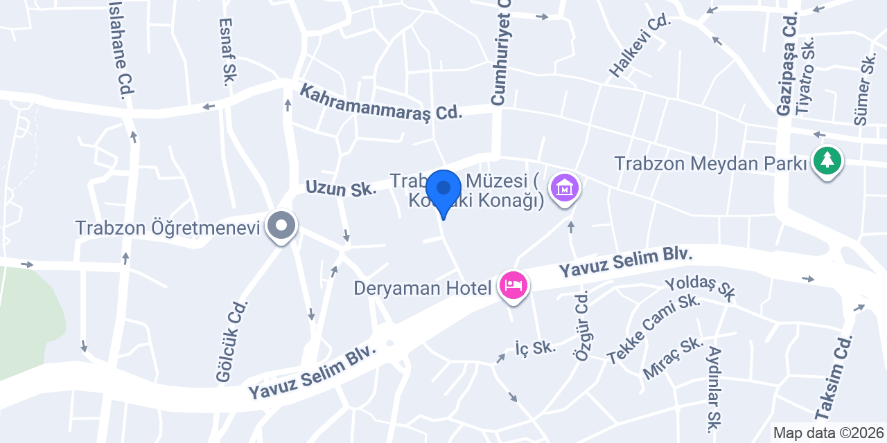 Trabzon Bıçak Evi konumu