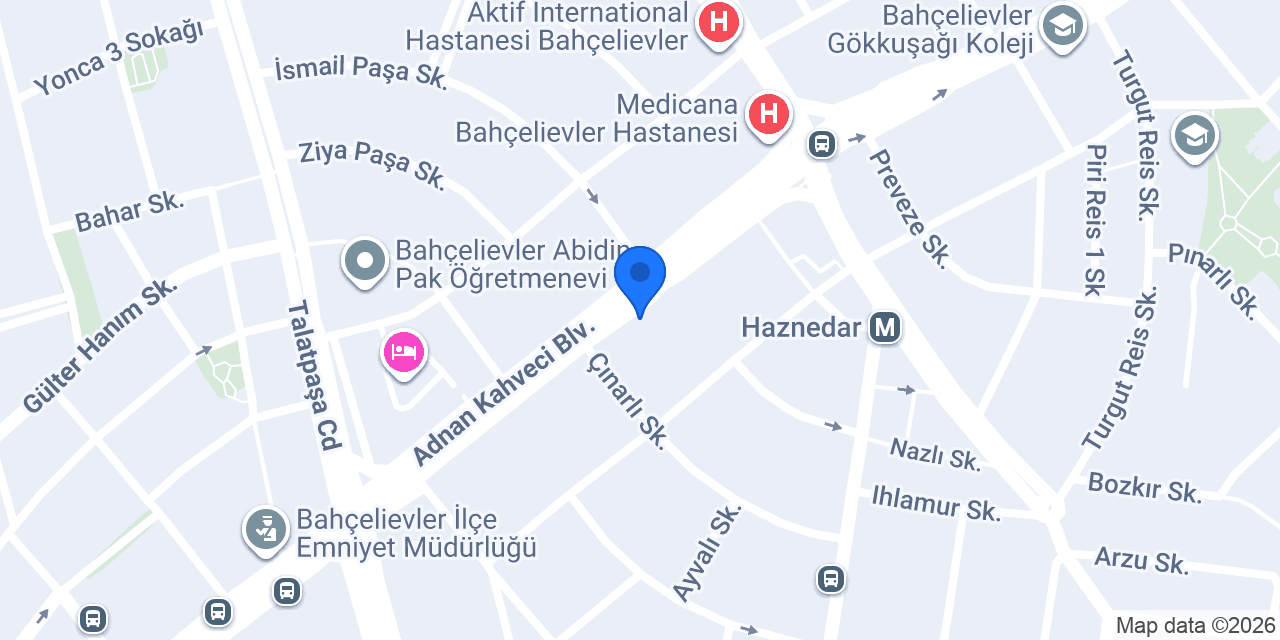 Taç Eczanesi konumu