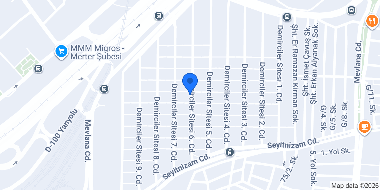 Yapı Kredi - Demircilersitesi Şubesi konumu