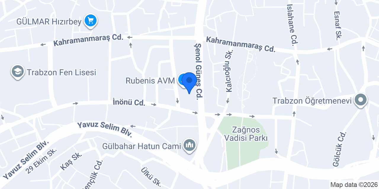 Güntaş Avm Rubenis Şubesi konumu