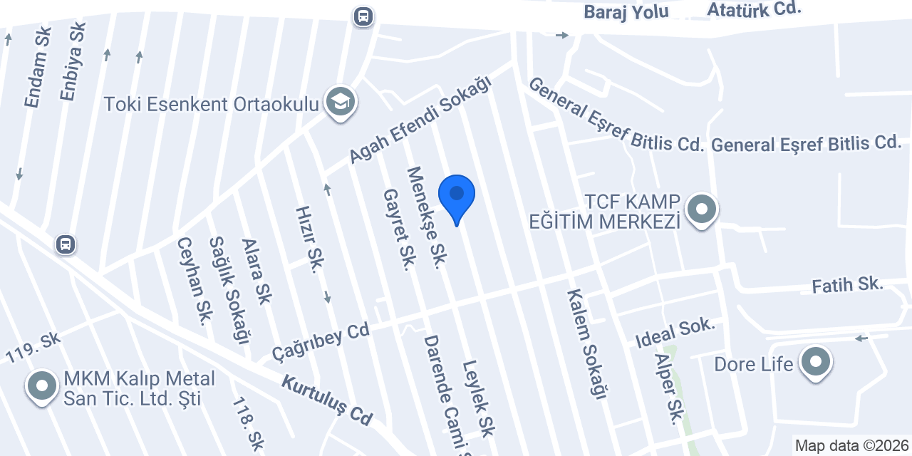 Pişiyoo unlu mamulleri konumu