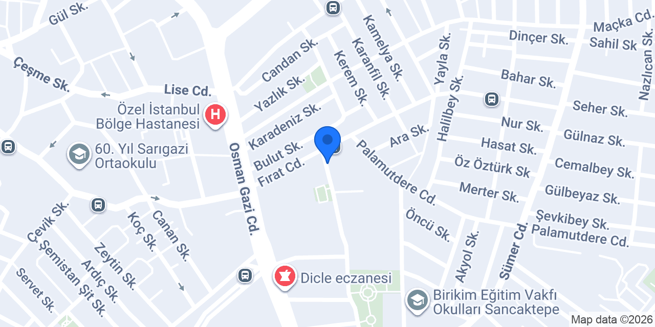 Aksu Gıda Genel Müdürlük konumu