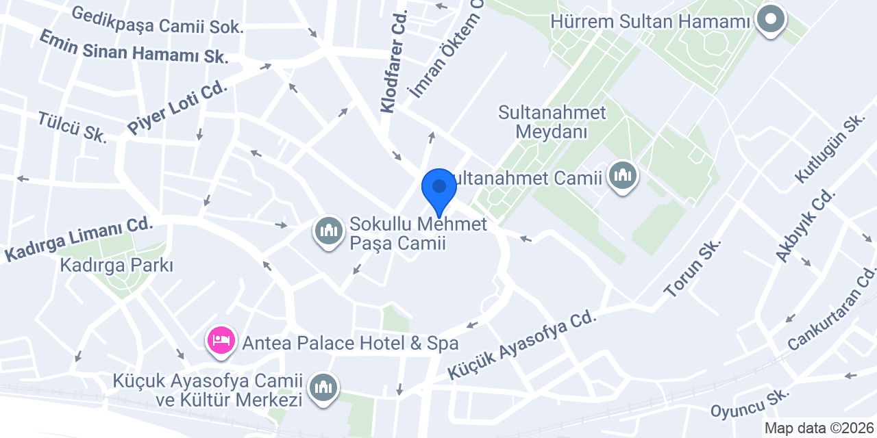 Hotel Saba, İstanbul konumu