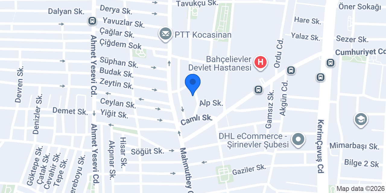 BERİL EŞARPLARI - DEPO konumu