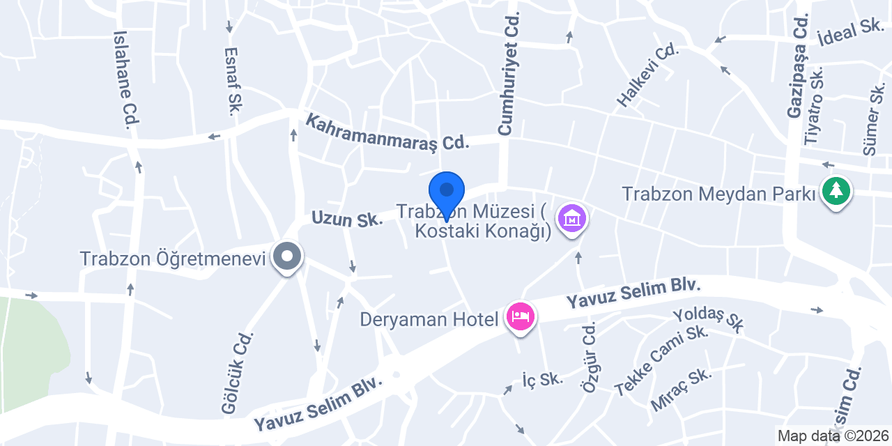 Trabzon Şehir Kulübü Restaurant konumu