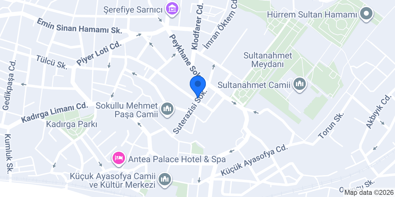 A'la Sofia Hotel konumu