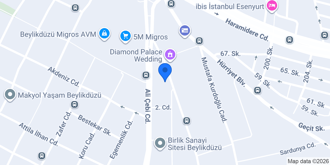Beylikdüzü Final Kurs Merkezi konumu
