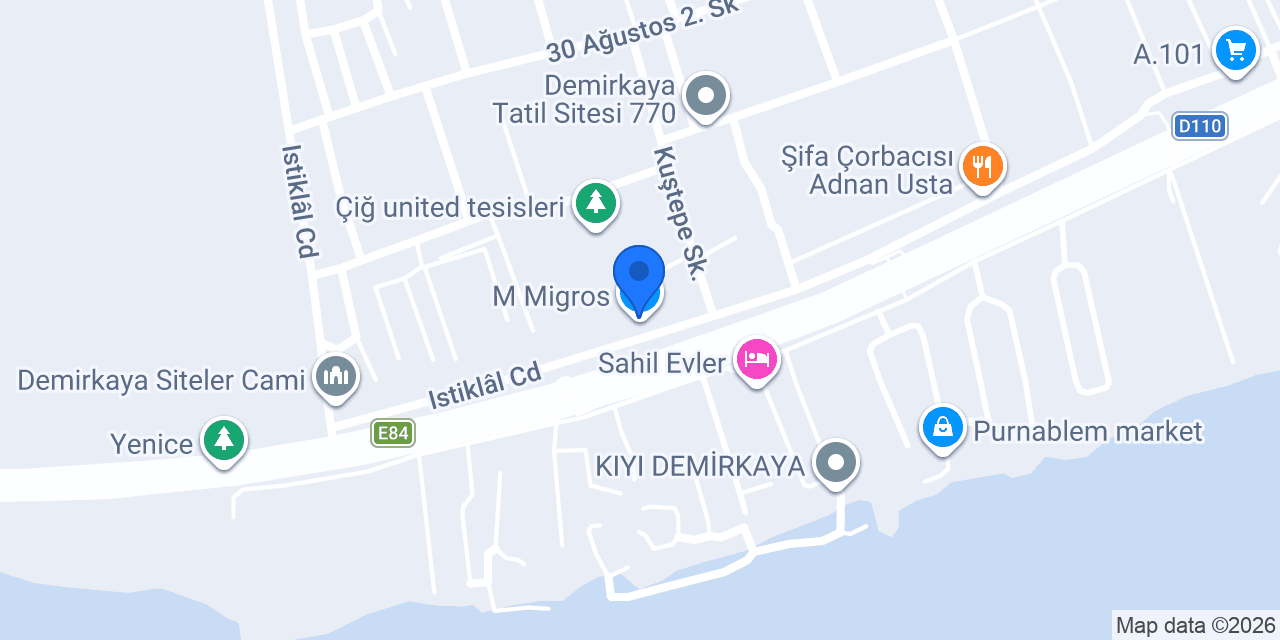 M Migros konumu