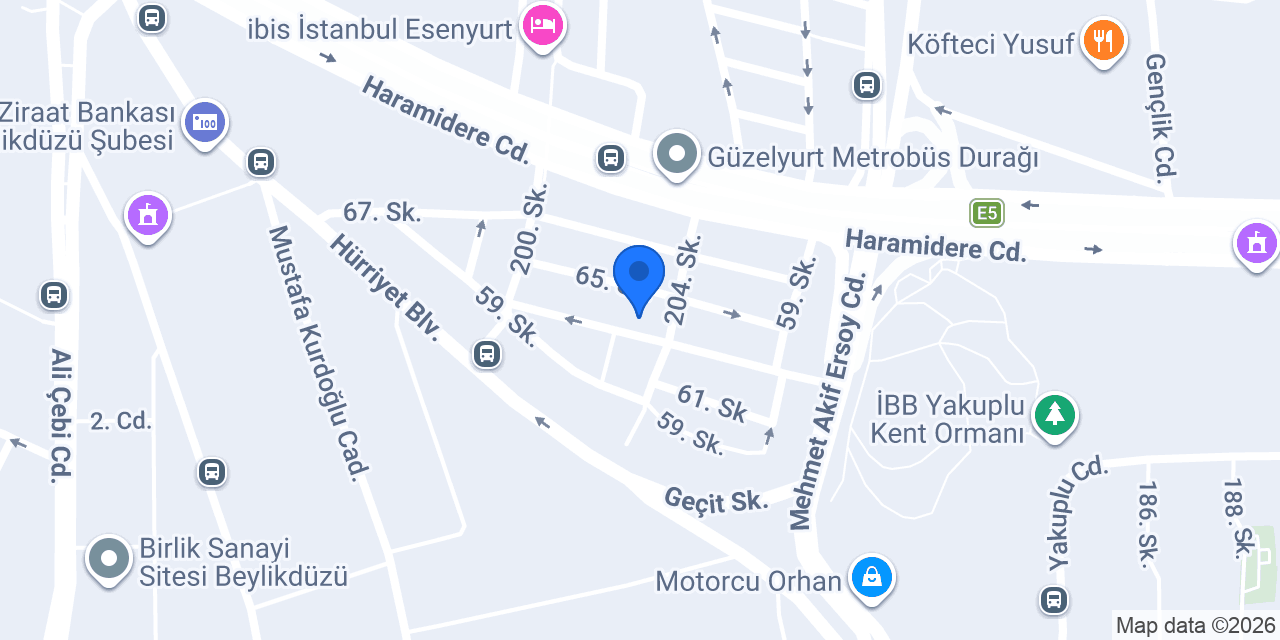 M.Koç Hukuk Bürosu konumu