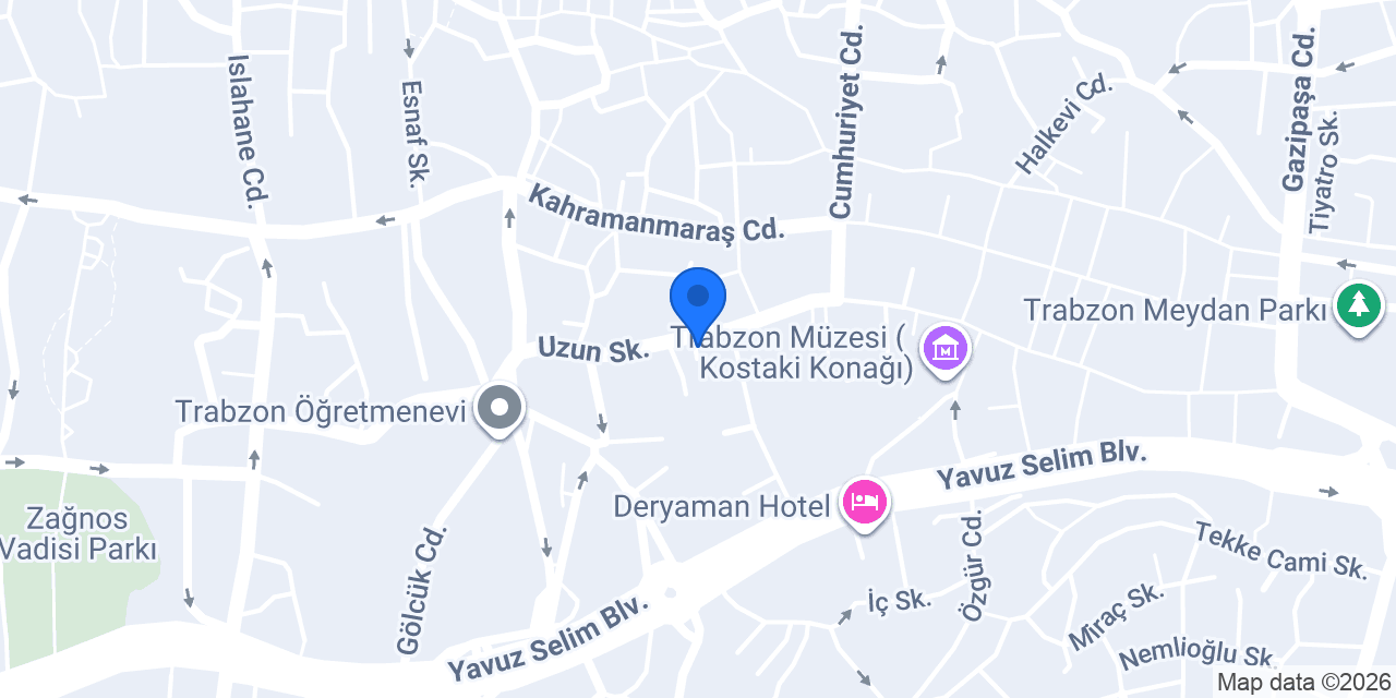 Nisanur moda evi Trabzon konumu