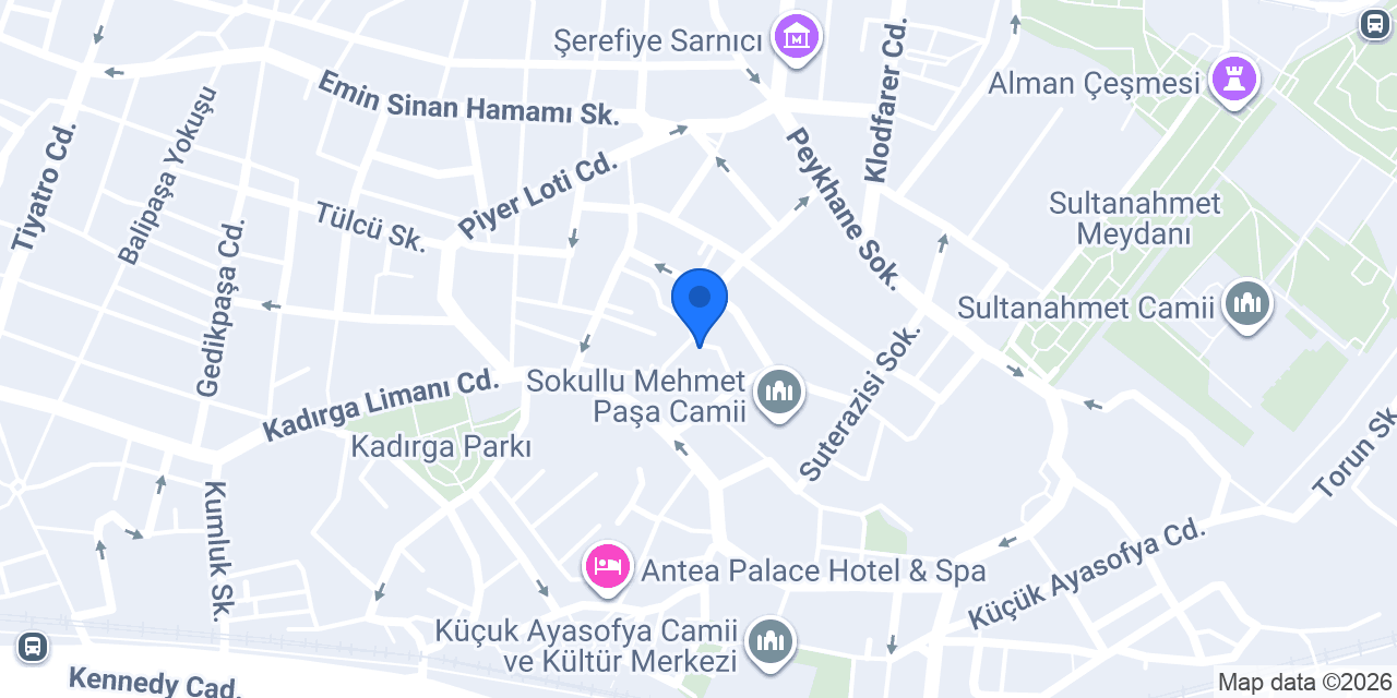Zeyn Otel konumu