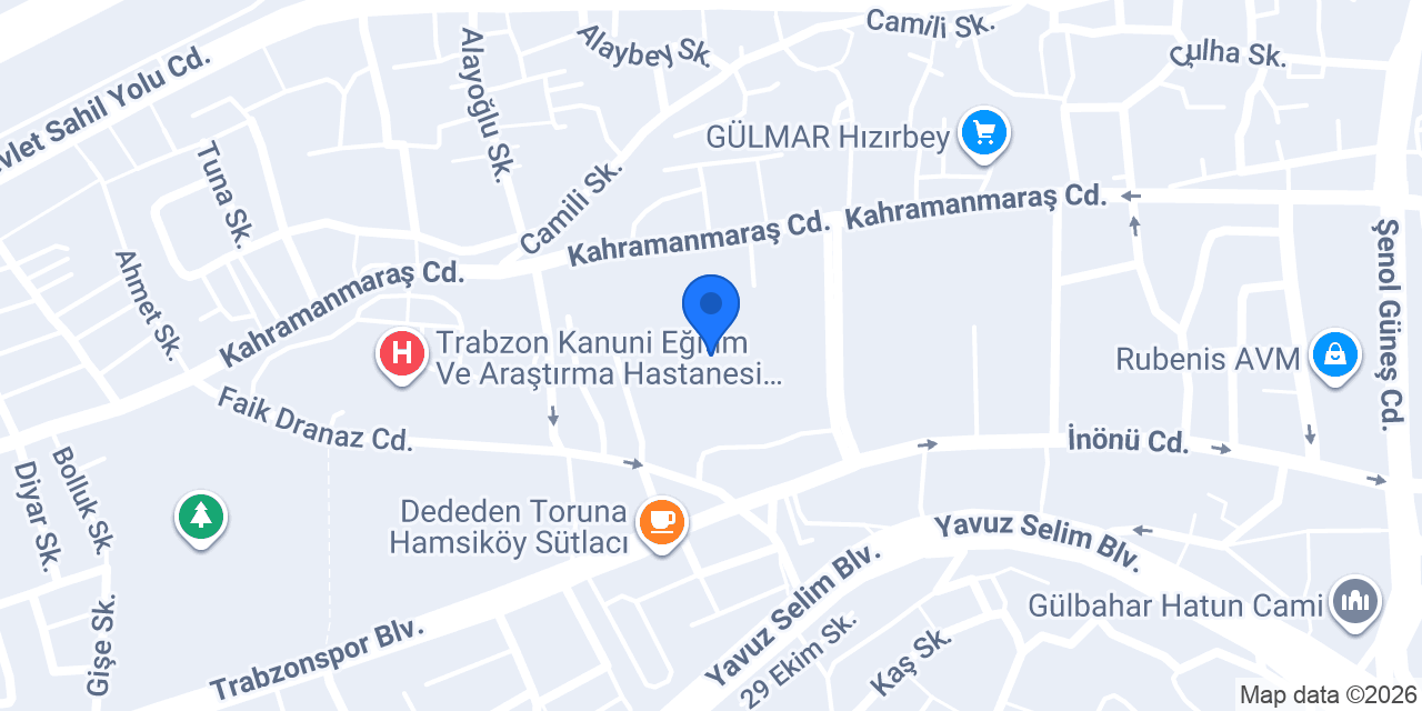 Trabzon Fen Lisesi konumu