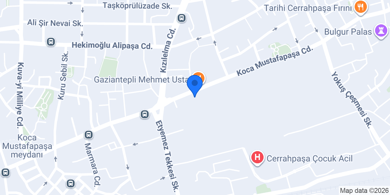 QNB Cerrahpaşa Şubesi konumu