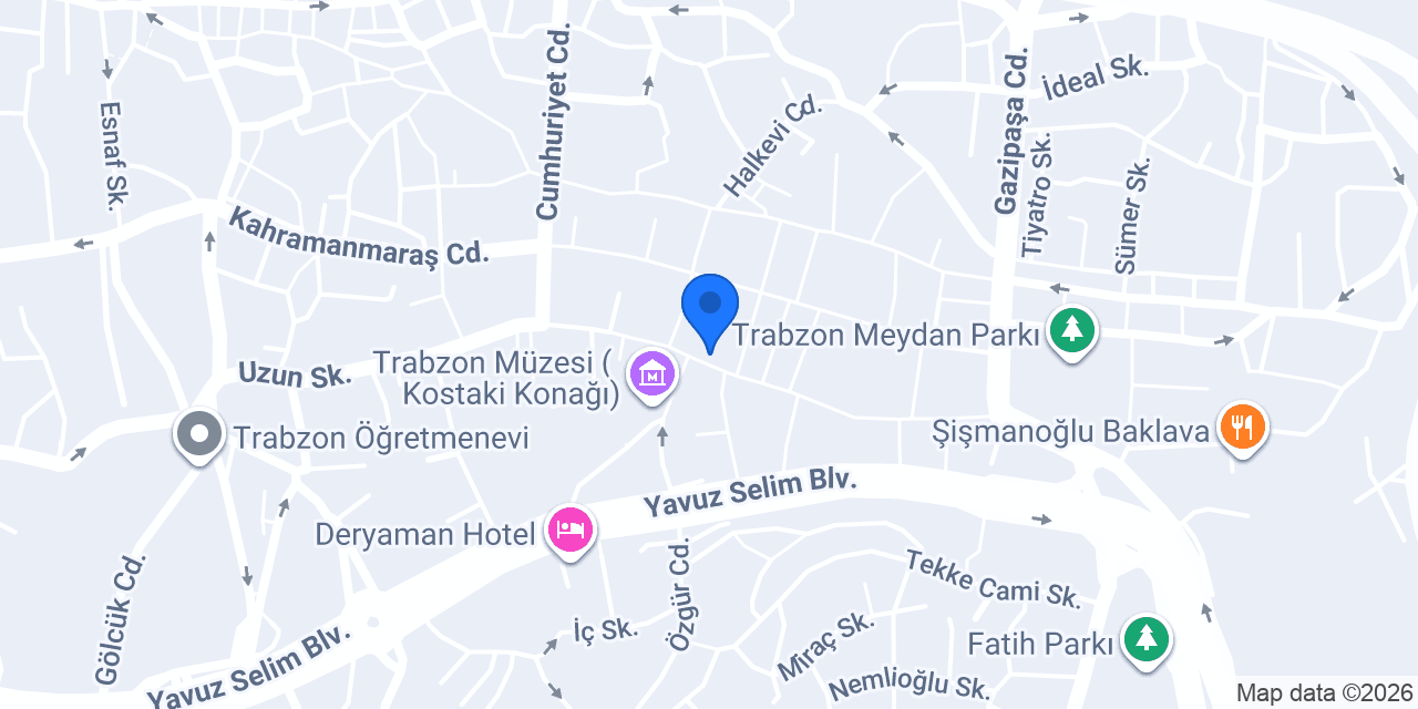 Trabzon Mega Prefabrik Yapi konumu