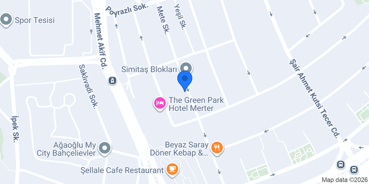 Merter Çınar Yapı Tesisat İnşaat konumu