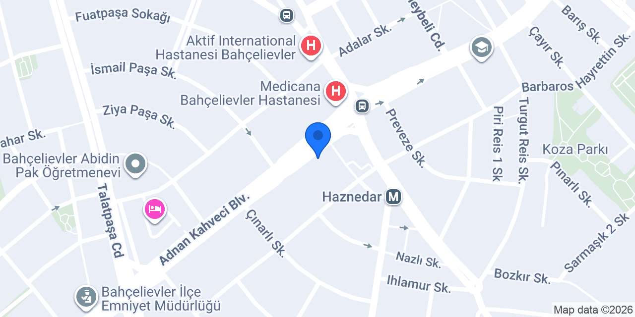 Bakırköy 5 Noterliği konumu