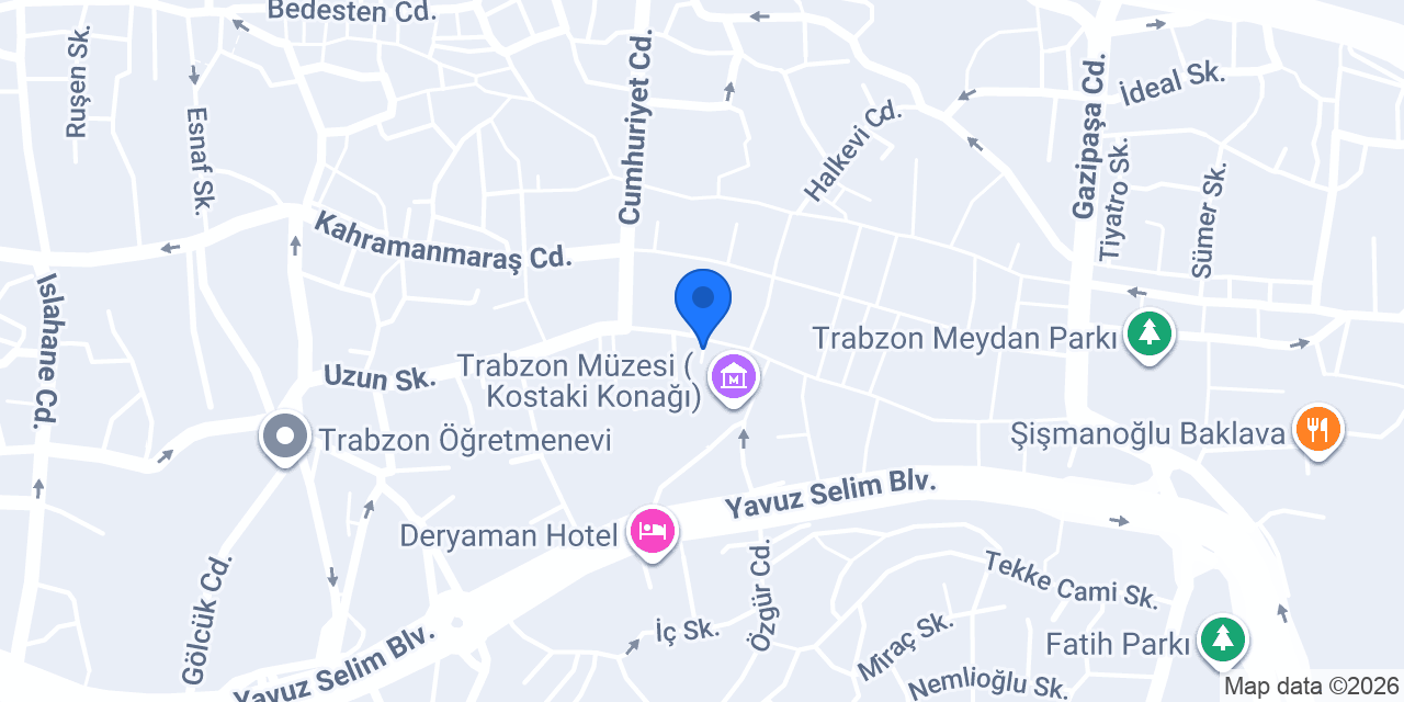 Menekşe Çiçekçilik konumu