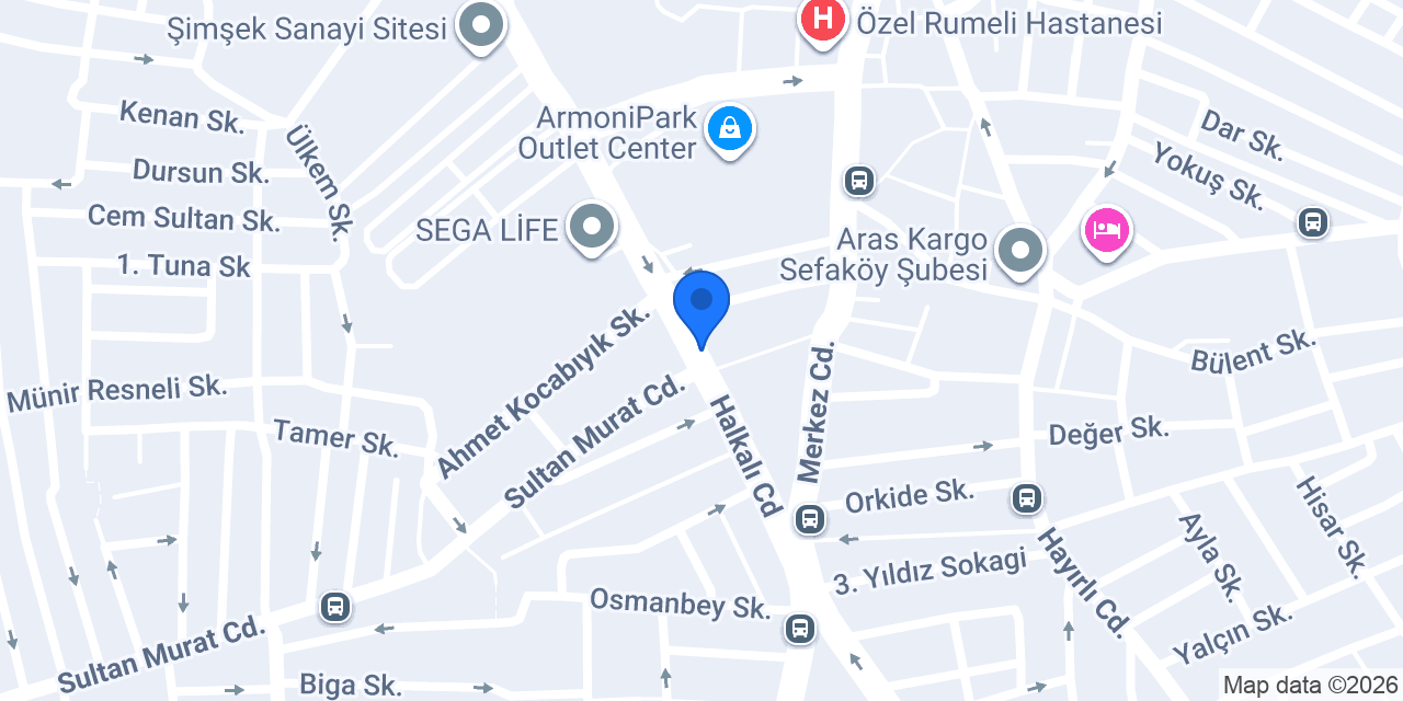 MARLET PASTANELERİ - SEFAKÖY ŞUBESİ konumu