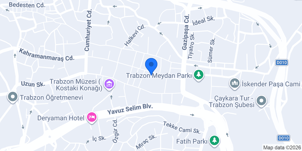 Zorlu Grand Hotel Trabzon konumu