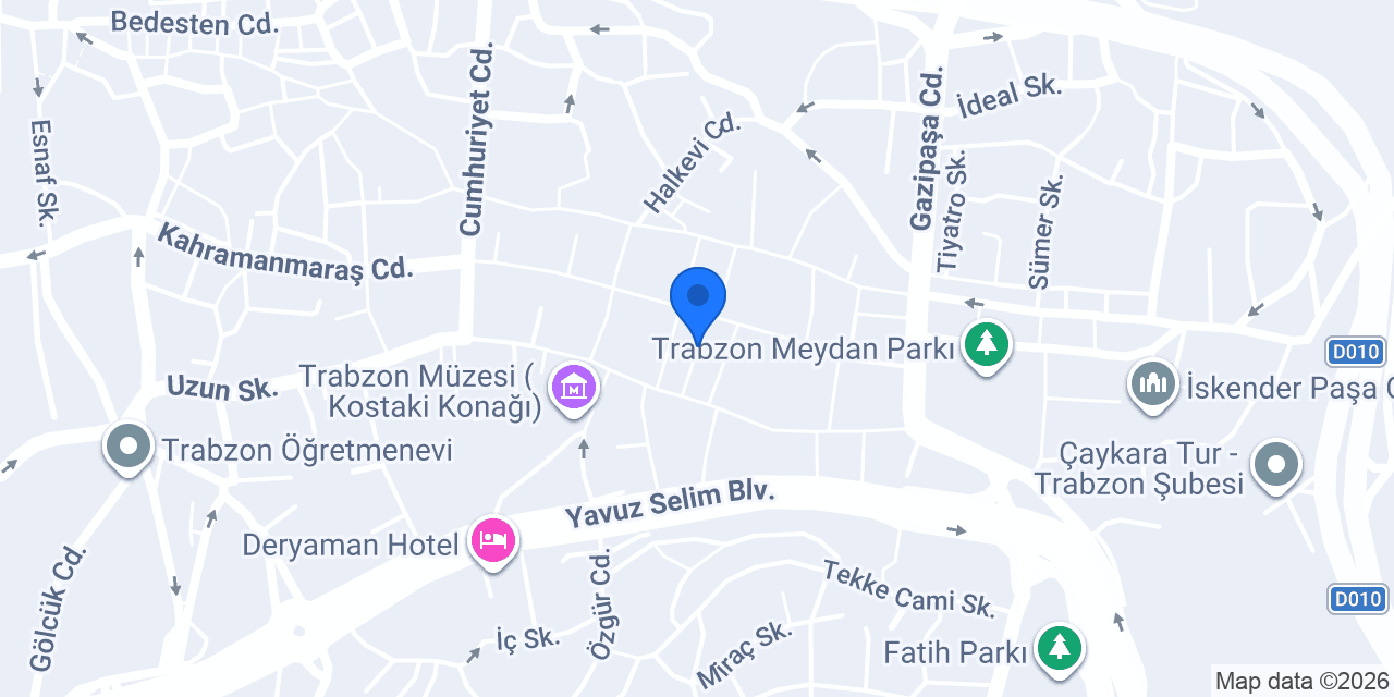 Trabzon Kanal Tedavisi konumu