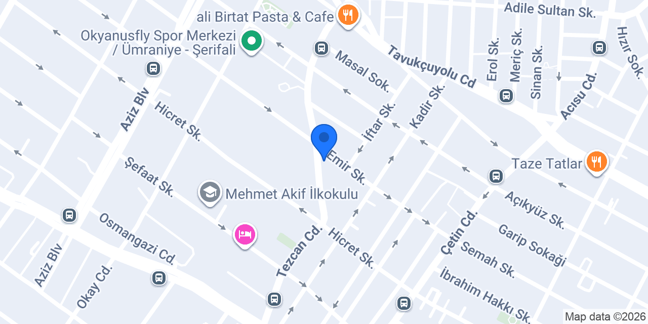 Atom Barber Erkek Kuaförü konumu
