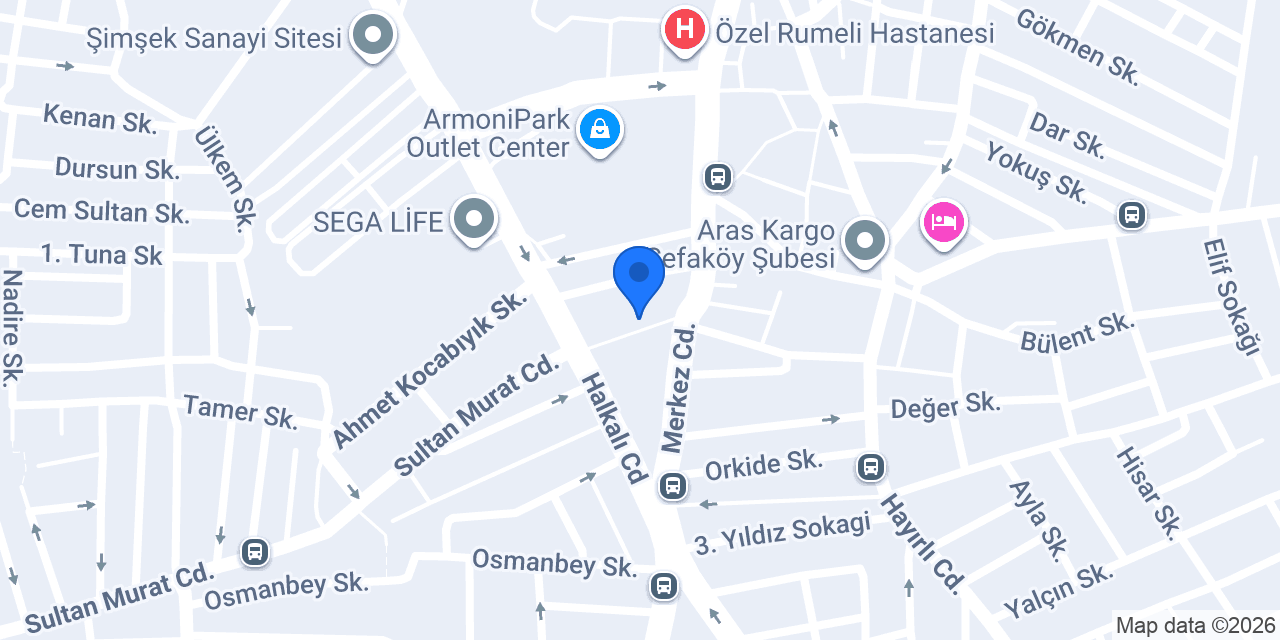 Yapı Kredi - Sefaköy Şubesi konumu