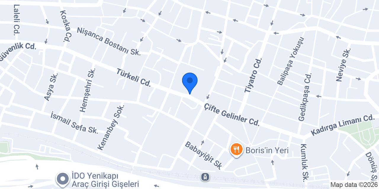 Yeşim Pastanesi Kumkapı konumu