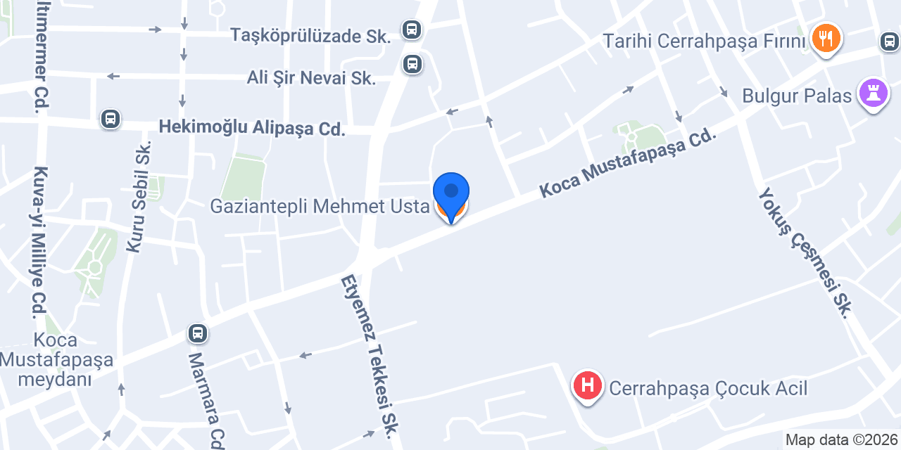 Gaziantepli Mehmet Usta konumu