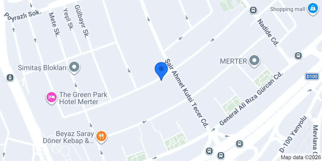 Merter Özel Kat Otoparkı konumu