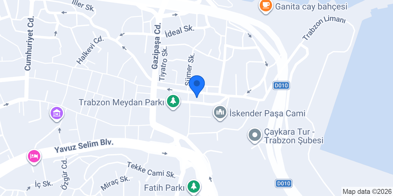 İş Yatırım Trabzon Şubesi konumu
