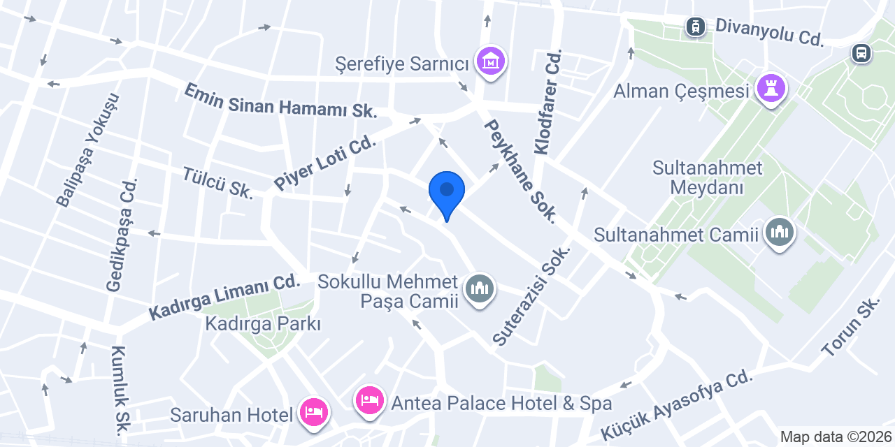 Ersari Hotel Sultanahmet konumu