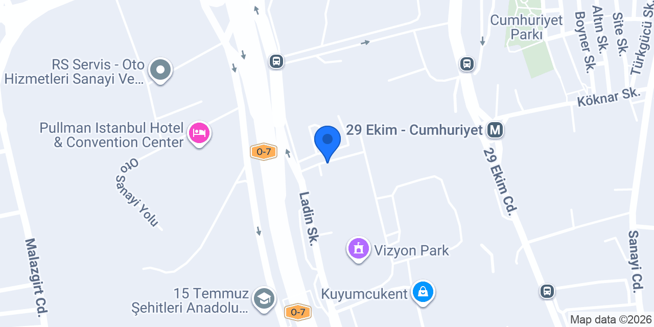 B & A Hukuk Bürosu konumu