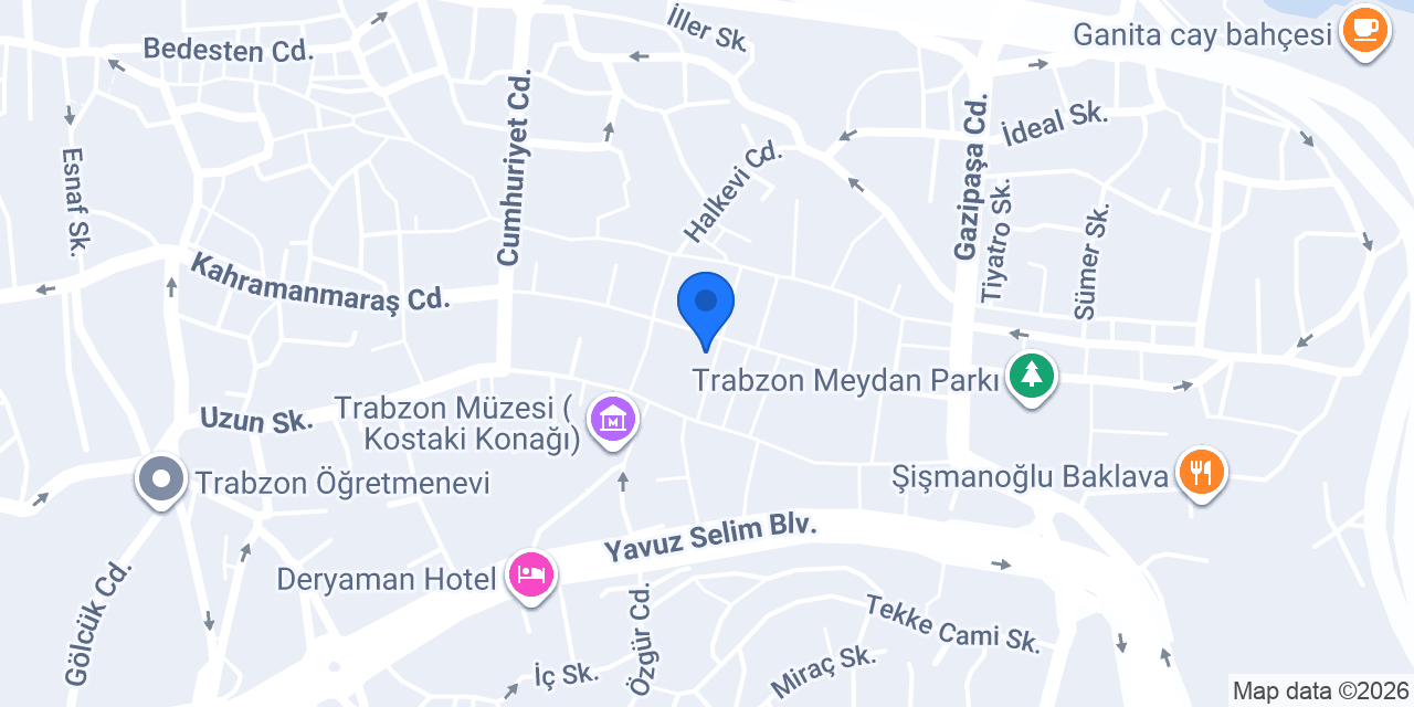 Akbank Trabzon Şubesi konumu