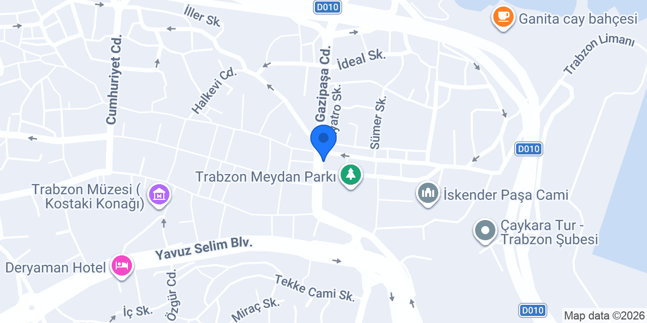 Trabzon Ortodontist Uzm. Dt. Hande Başoğlu konumu