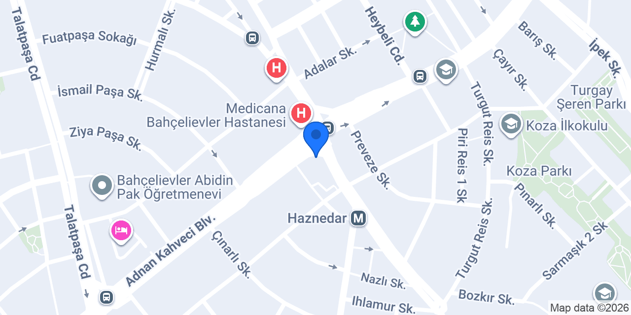 TEB Haznedar Bahçelievler Şubesi konumu