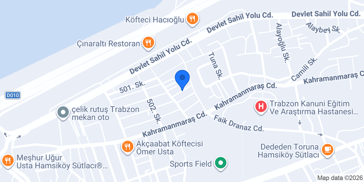 Damla Pastanesi konumu