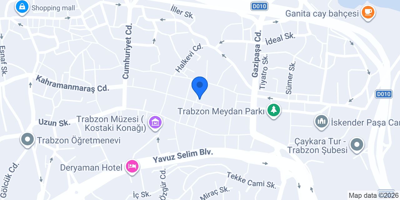 Trabzon Avukat Ali Kemal Şengül konumu