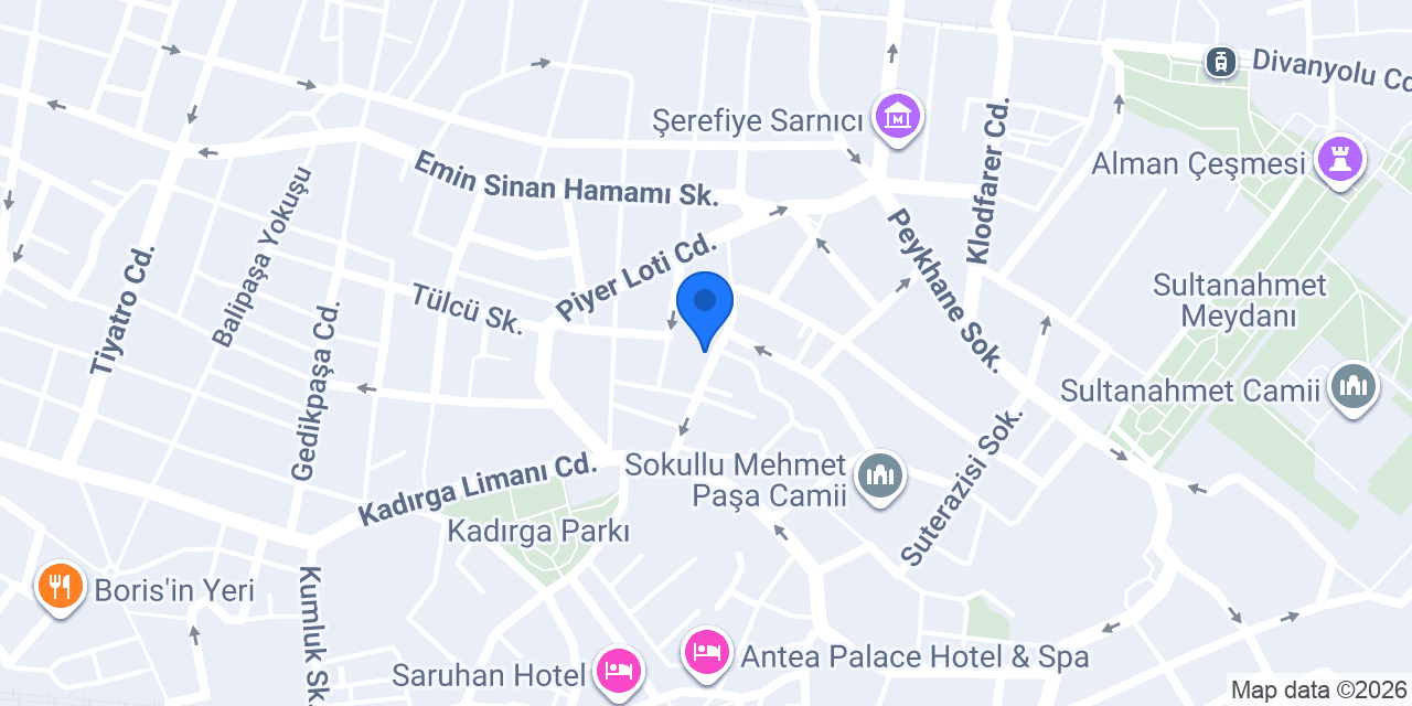 Kadirga Antik Hotel konumu