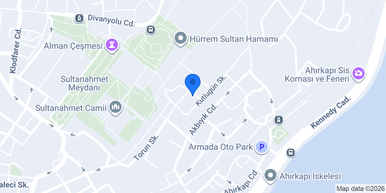 İstanbul Avrasya Hostel konumu