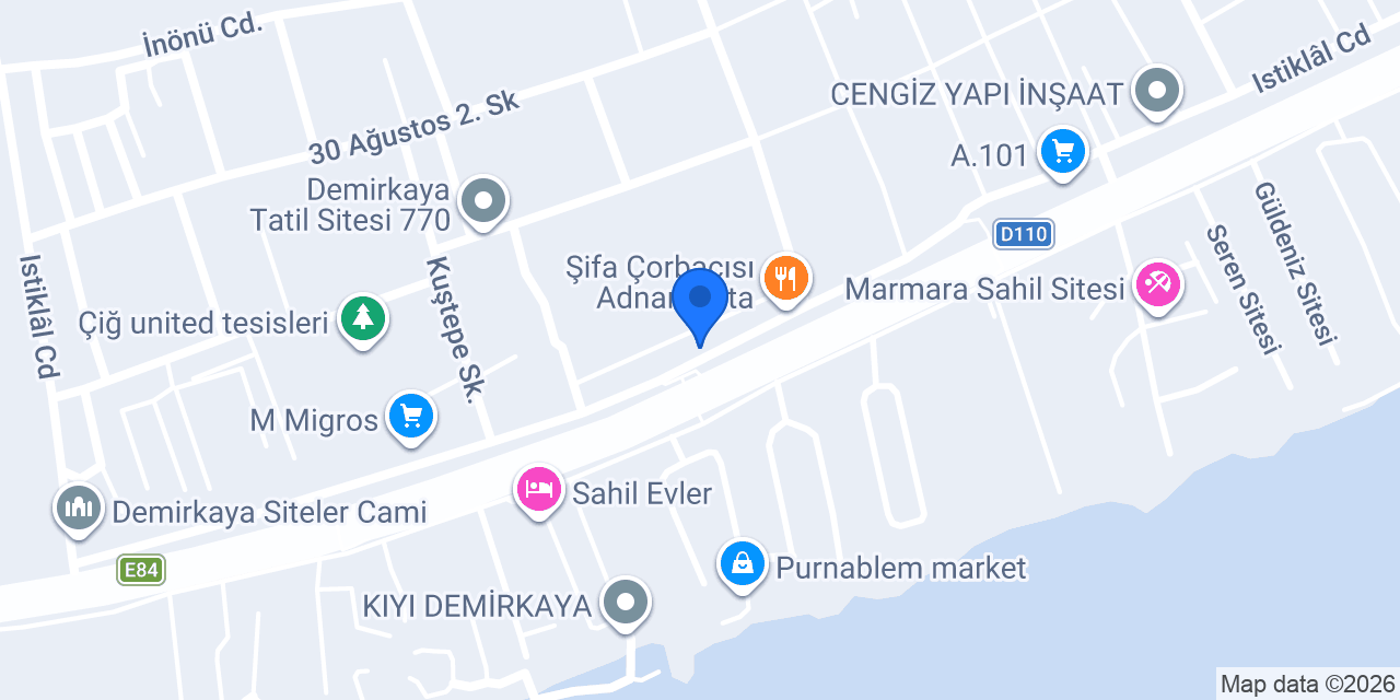 Tekirdağ Tel Çit | Çorlu Yaren Tel Çit Ltd. Şti. konumu