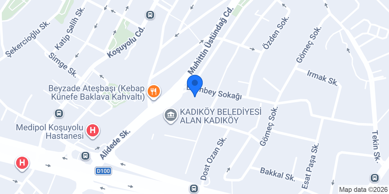 Pizza V Koşuyolu konumu