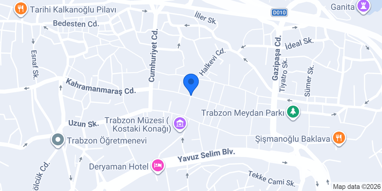 Trabzon Tütüncü konumu