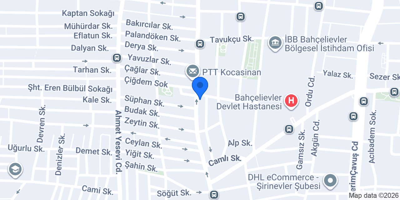Adsom Saç Tava konumu