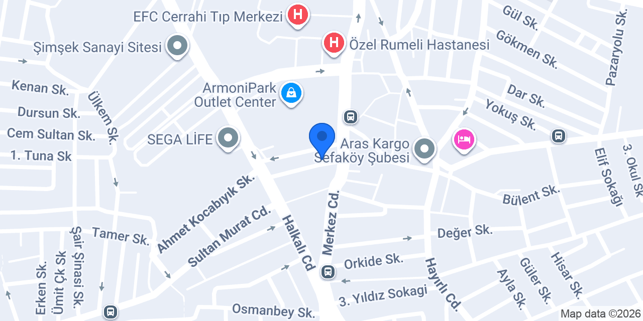 Özel Sefa Sürücü Kursu konumu