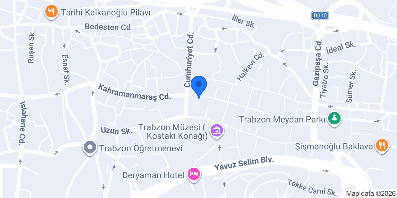 TEB Trabzon Şubesi konumu