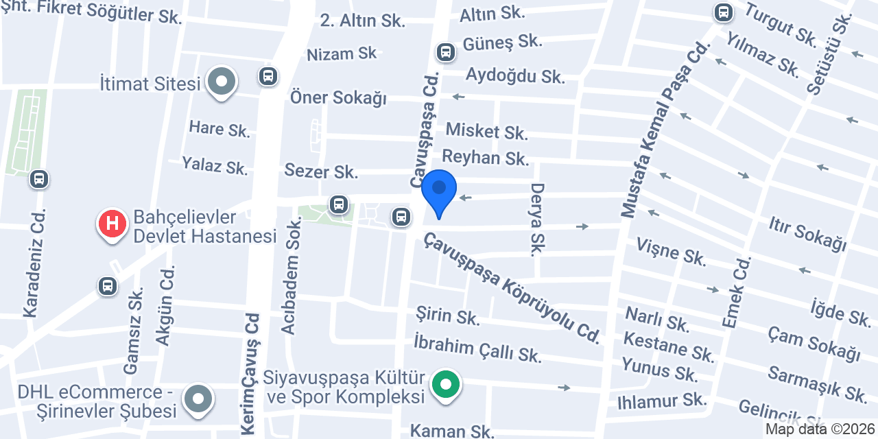 Ebru Bayan Kuaförü konumu