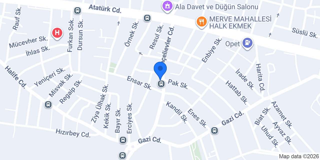 Starliçe Çiçekçilik konumu
