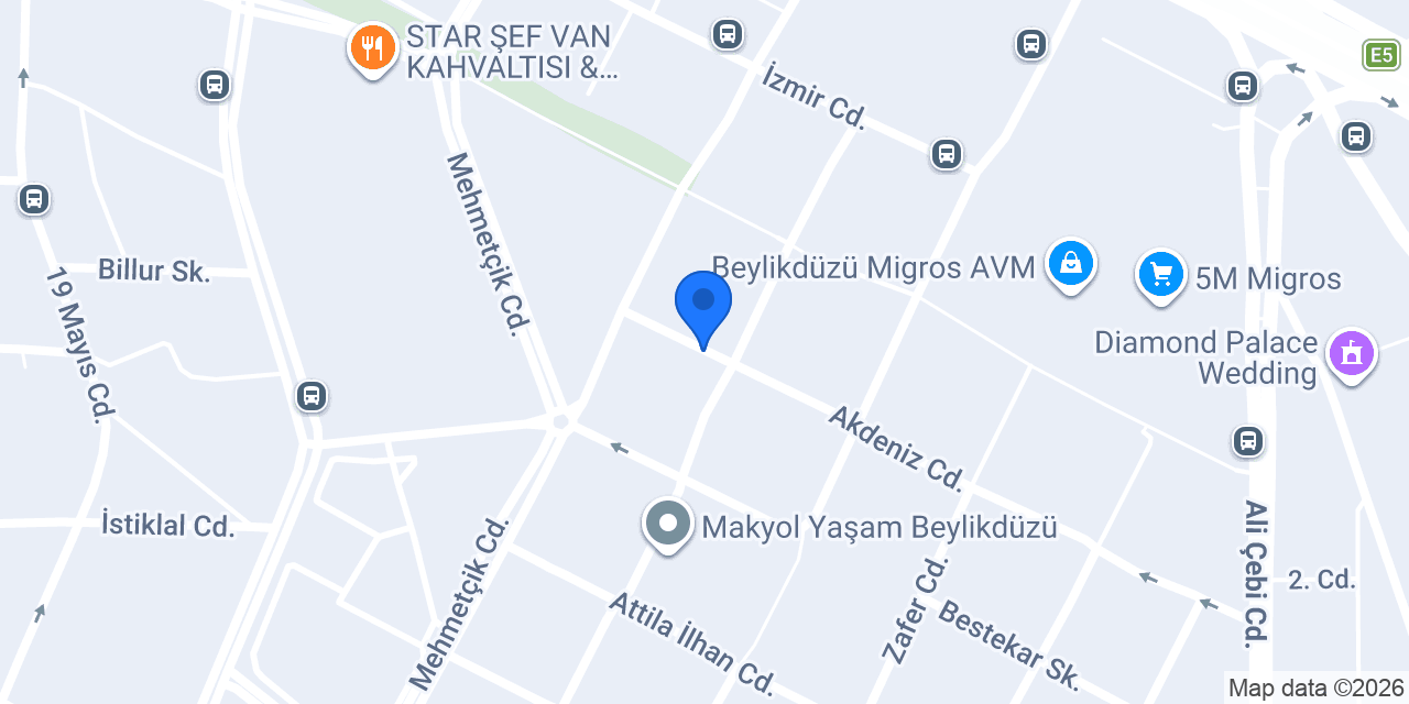 Mert Tekel Beylikdüzü konumu