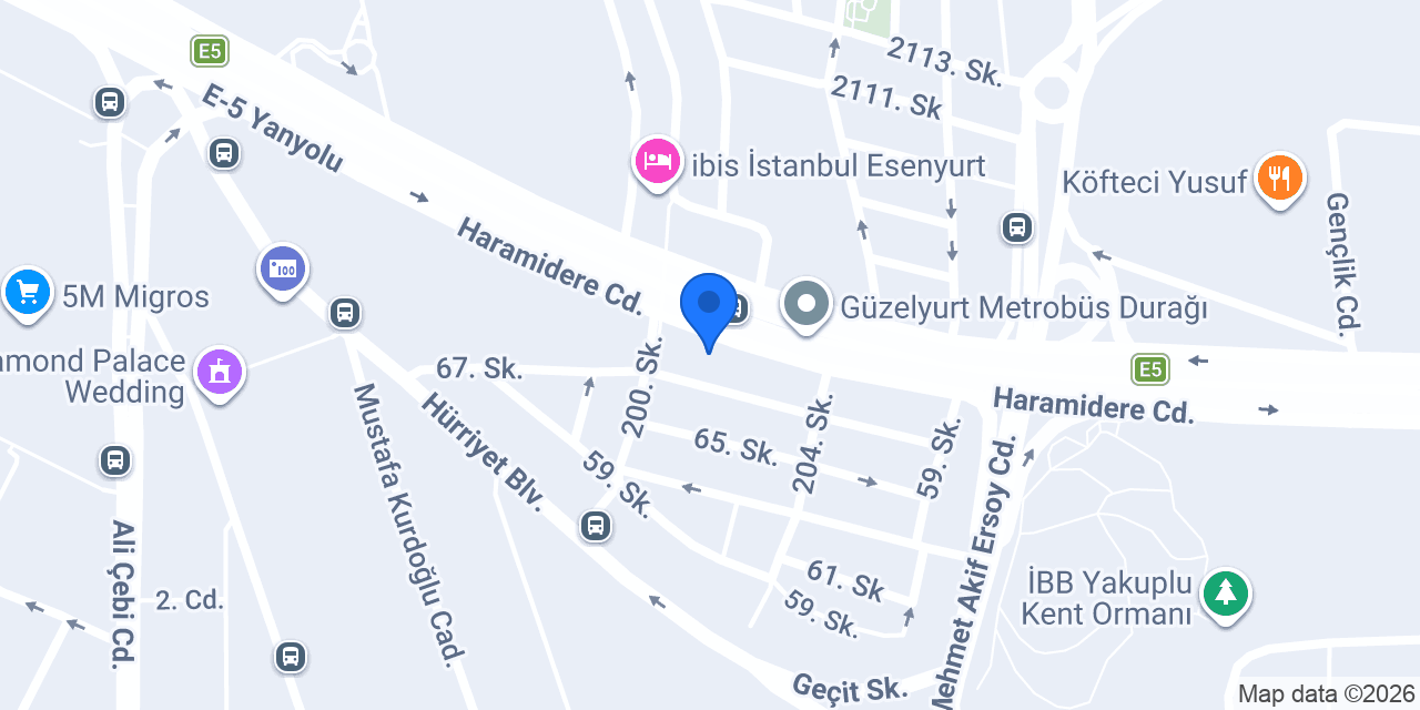 Yapı Kredi - Beylikdüzü Grundig Şubesi konumu